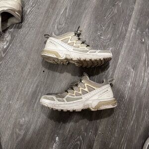 Salomon Off-Road Sneakers in Gray and Tan